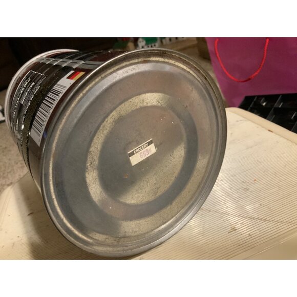 Folgers Mountain Grown Tin Metal Coffee Can w/ Lid COFFEE HOUSE- empty - Picture 15 of 15